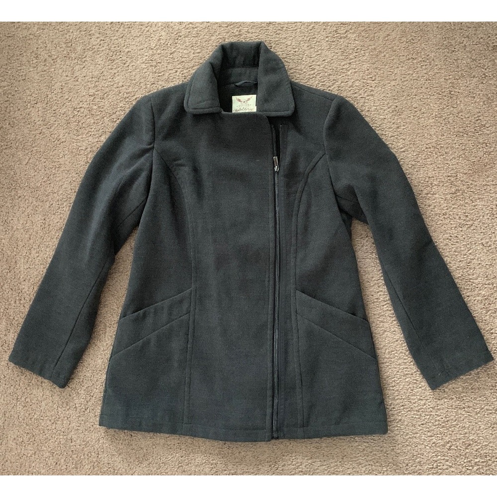 Faded Glory Women Faux Wool Coat Gray Color Size M